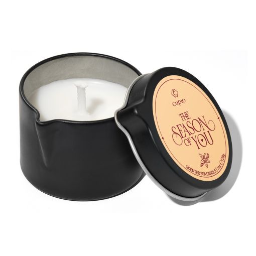Schwarze Duftkerze Cupio The Season of You mit Deckel