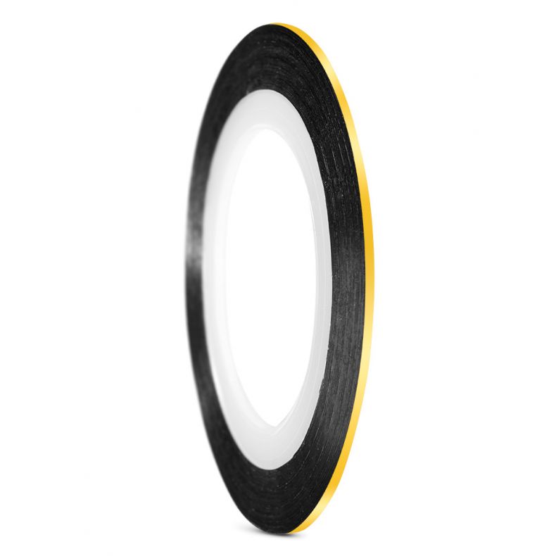 Isolierband schwarz mit gelber Kante, ideal für elektrische Anwendungen