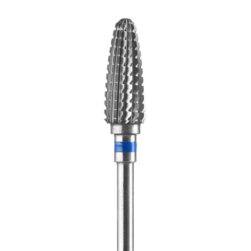 Ausschnitt eines hochwertigen Fräsers mit gewellter Spitze für die Metallbearbeitung