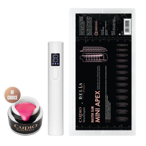 Cupio Mini Apex Set mit Gel, Dual Forms und LED-Stift