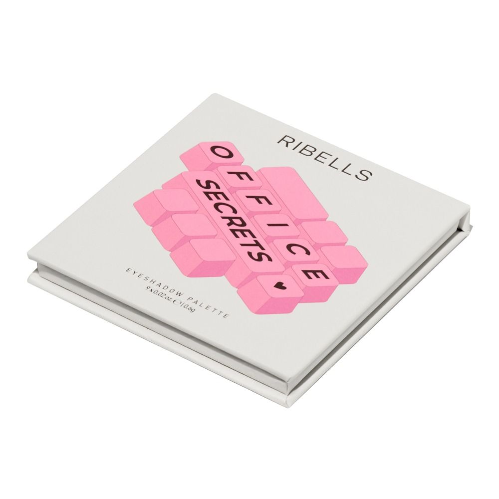 Abgebildet ist die Lidschattenpalette Ribells Office Secrets Coffee Break mit 9 intensiv pigmentierten Farbtönen in neutralen und warmen Nuancen für natürliche bis elegante Augen-Make-ups.
