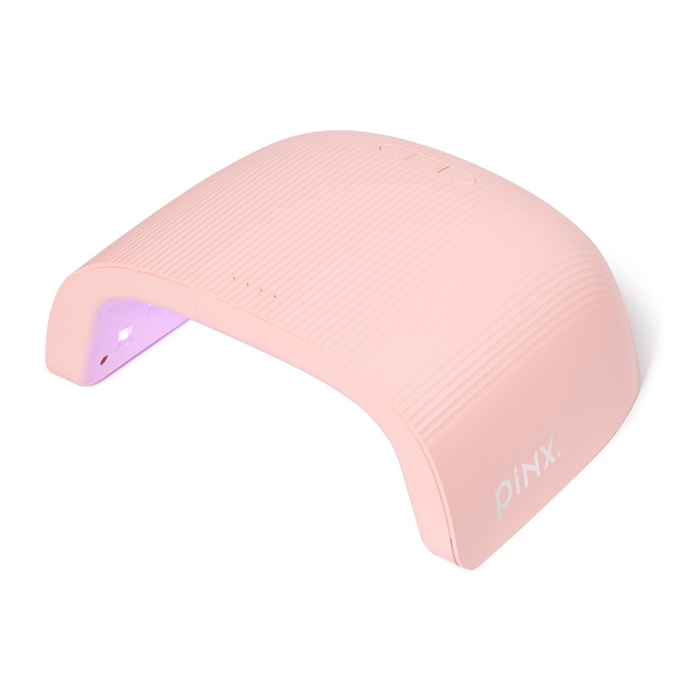 Rosa PINKY UV-LED-Nagellampe mit gebogener Form und Innenlicht für Gel- und Shellac-Nägel
