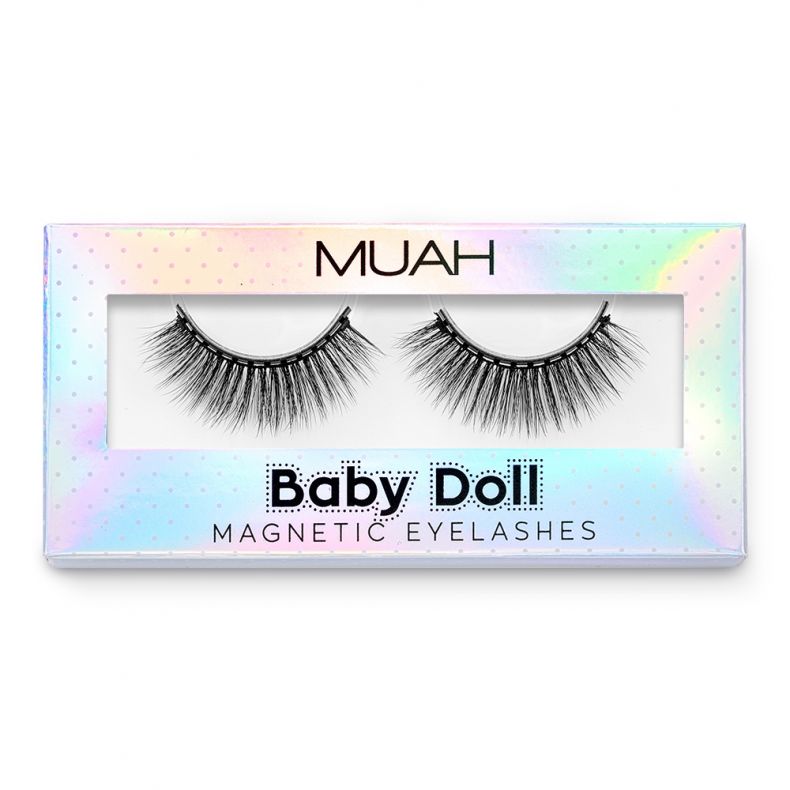Magnetische Wimpern im Paket von MUAH, Modell Baby Doll, perfekt für jeden Anlass