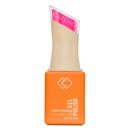 Cupio Neon Gel Polish Flasche in Orange mit pinkem Deckel aus der Neon Baby Collection