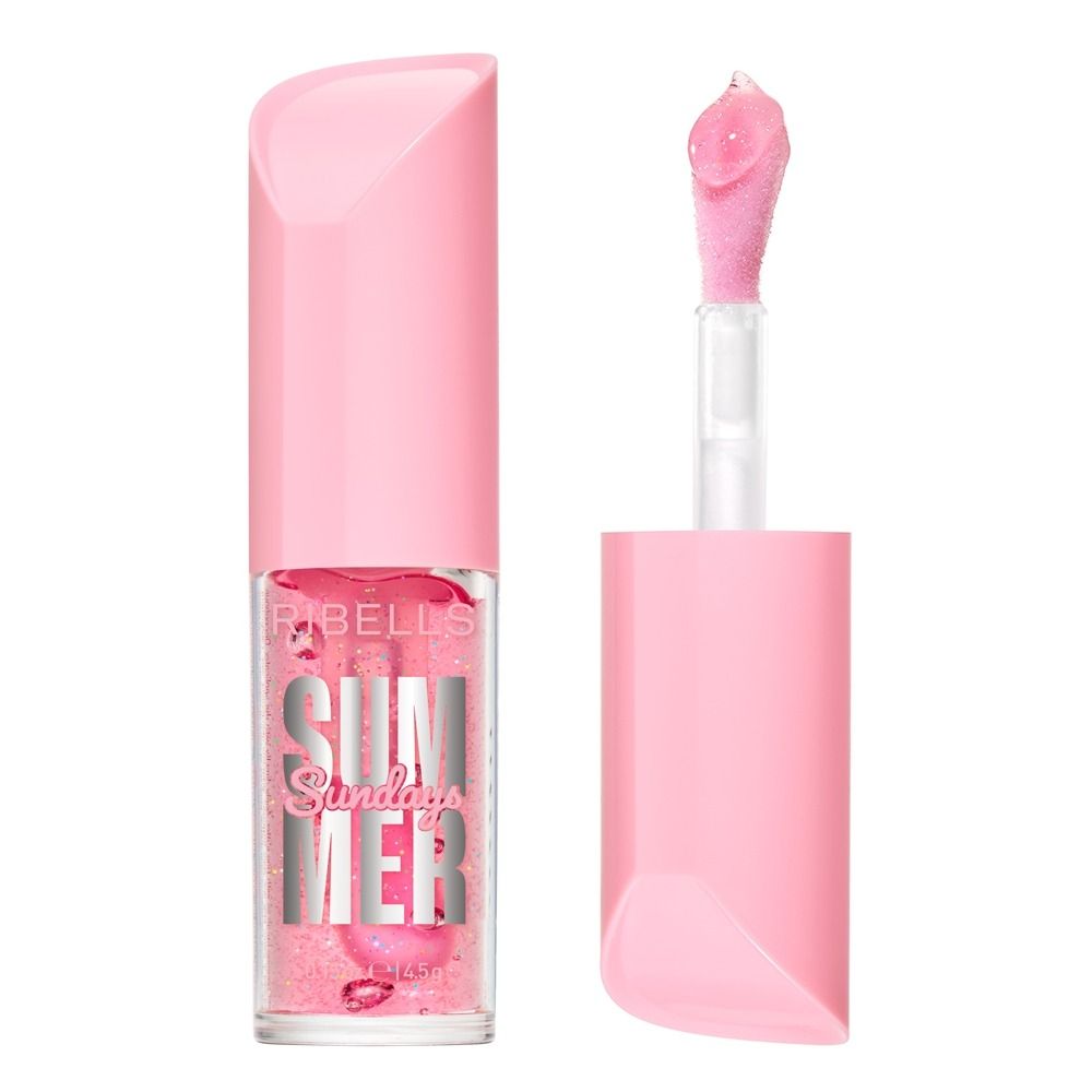 RIBELLS Sommerlipgloss in pink mit Glitzer