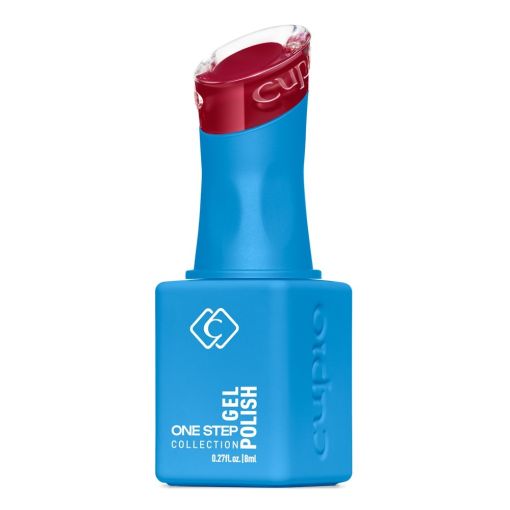Cupio One Step Gel Nagellack Rot in blauer Flasche