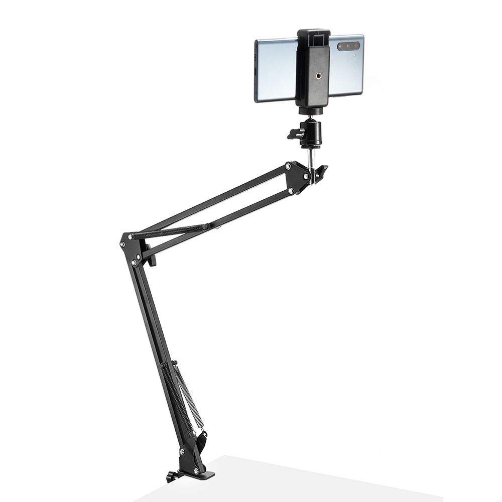 Verstellbarer Smartphone Halter mit stabilem Arm, ideal für Videoaufnahmen und Streaming