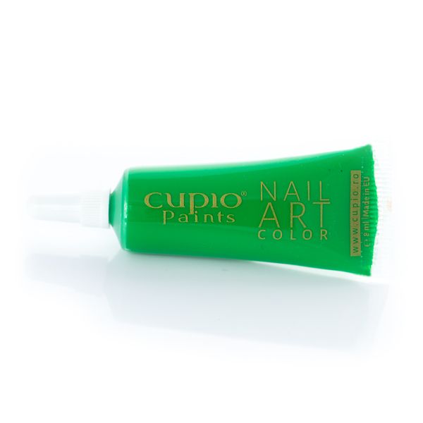 Grüne Nail Art Farbe von Cupio in einer 10ml Tube für vielseitige Nageldesigns