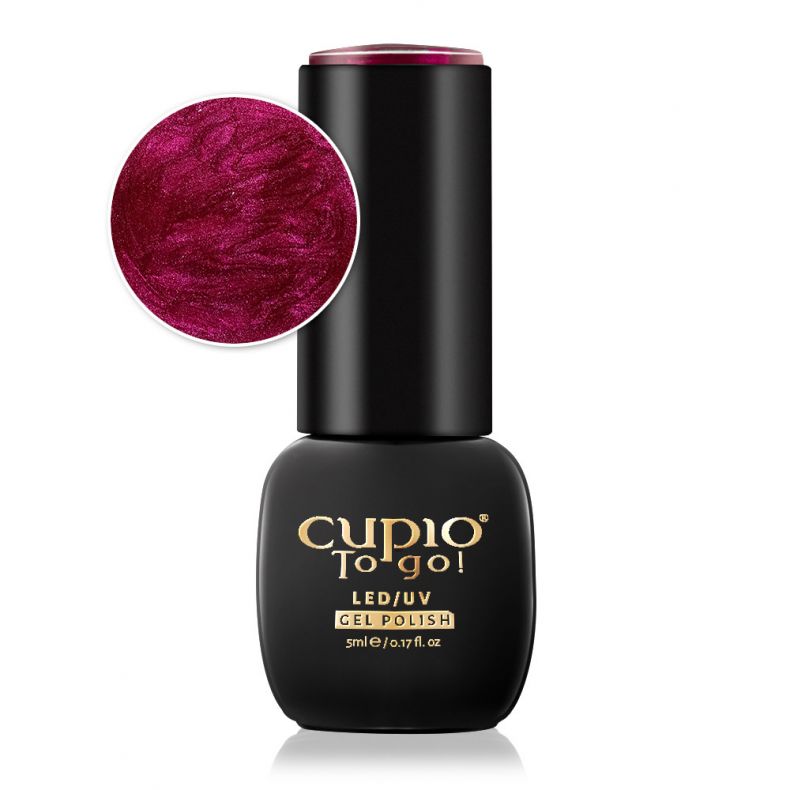 Cupio To go! LED/UV Gel Polish in 5 ml Flasche, Farbe: leuchtendes Rot