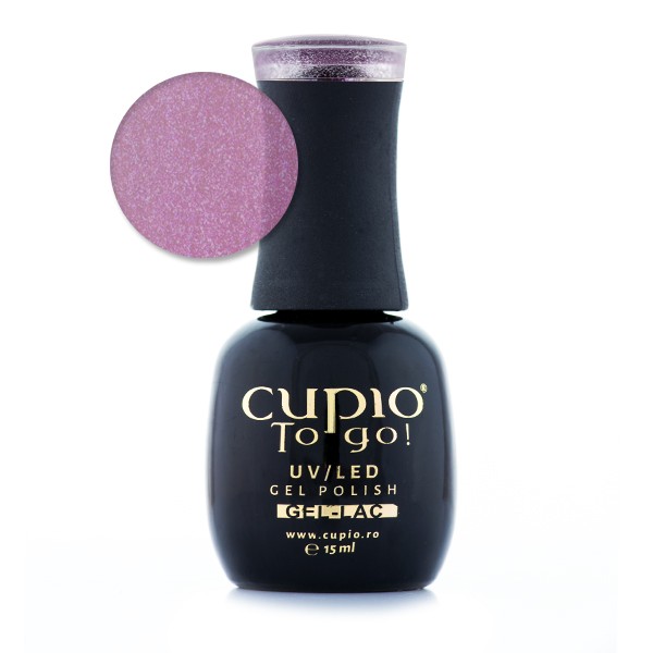 Cupio To Go! UV/LED Gel Nagellack in zartem Lila, 15 ml Flasche mit Farbmuster