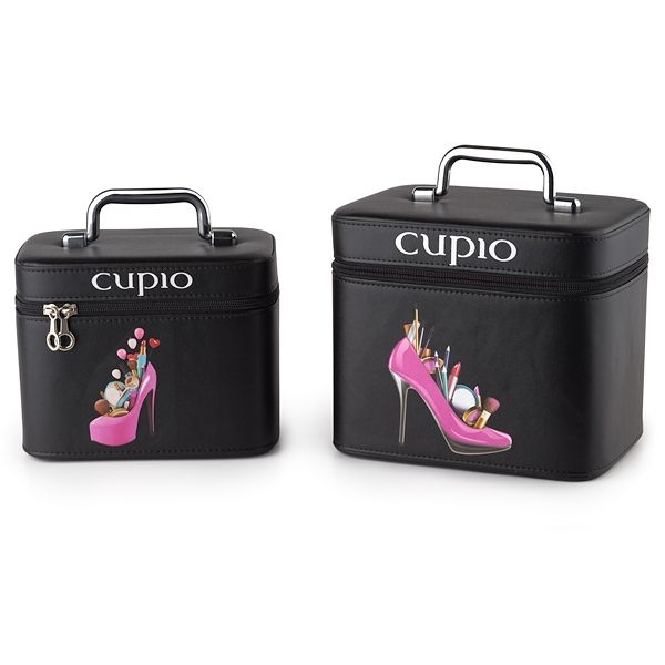 Cupio Kosmetik Tasche Schwarz - 2er Set