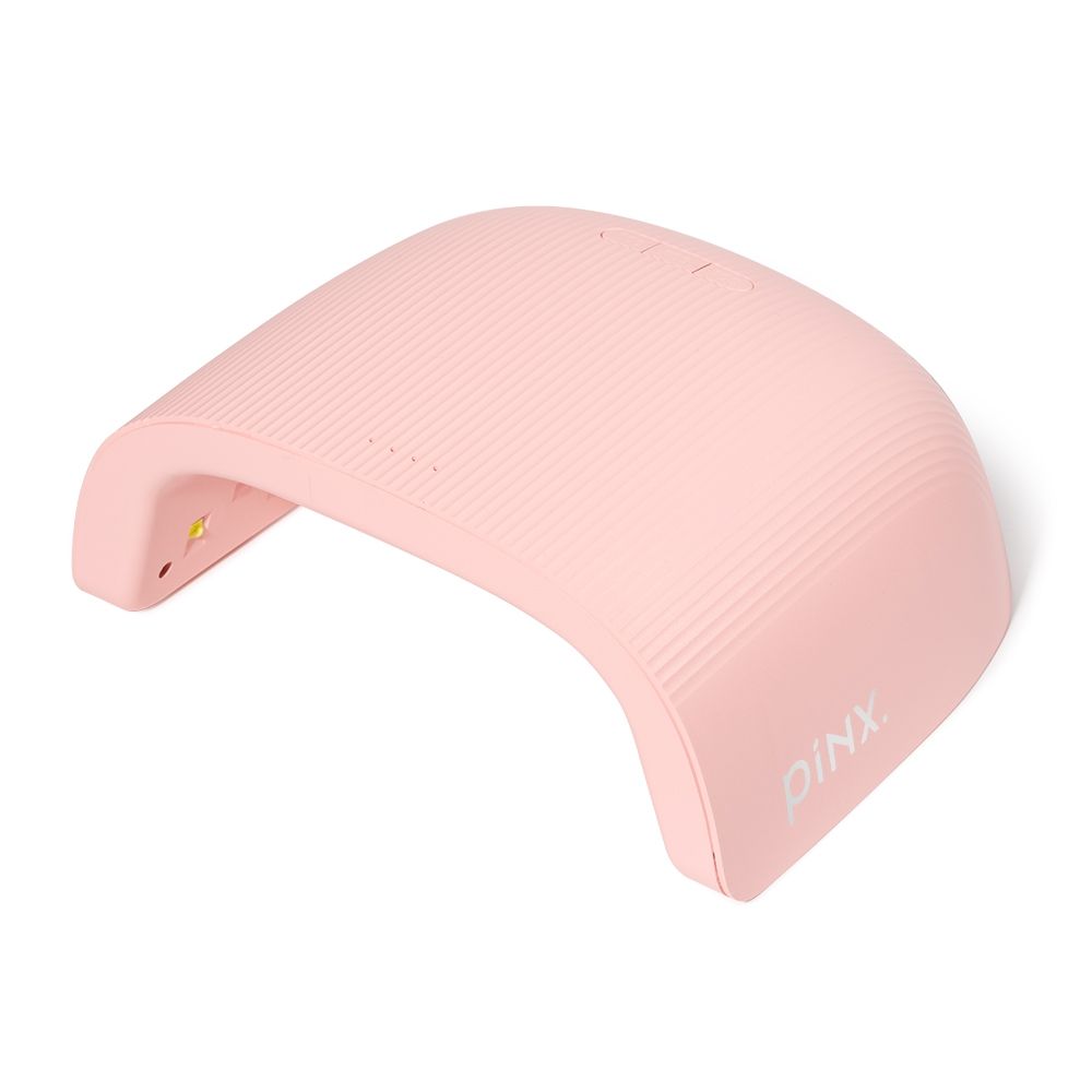 Rosa PIIXY UV/LED-Nagellampe in bogenförmigem Design zur Aushärtung von Gel-Nagellack und Kunstnägeln