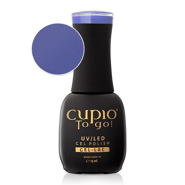 Cupio To go! UV/LED Gel Polish in tiefblauer Farbe, 15 ml Flasche