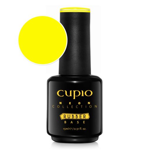 Rubber Base Neon Collection - Electric Lemon 15ml