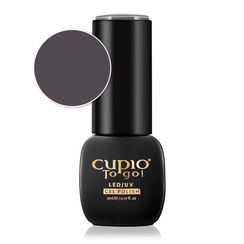 Cupio To Go! LED/UV Gel Nagellack in Dunkelgrau mit 5 ml Inhalt