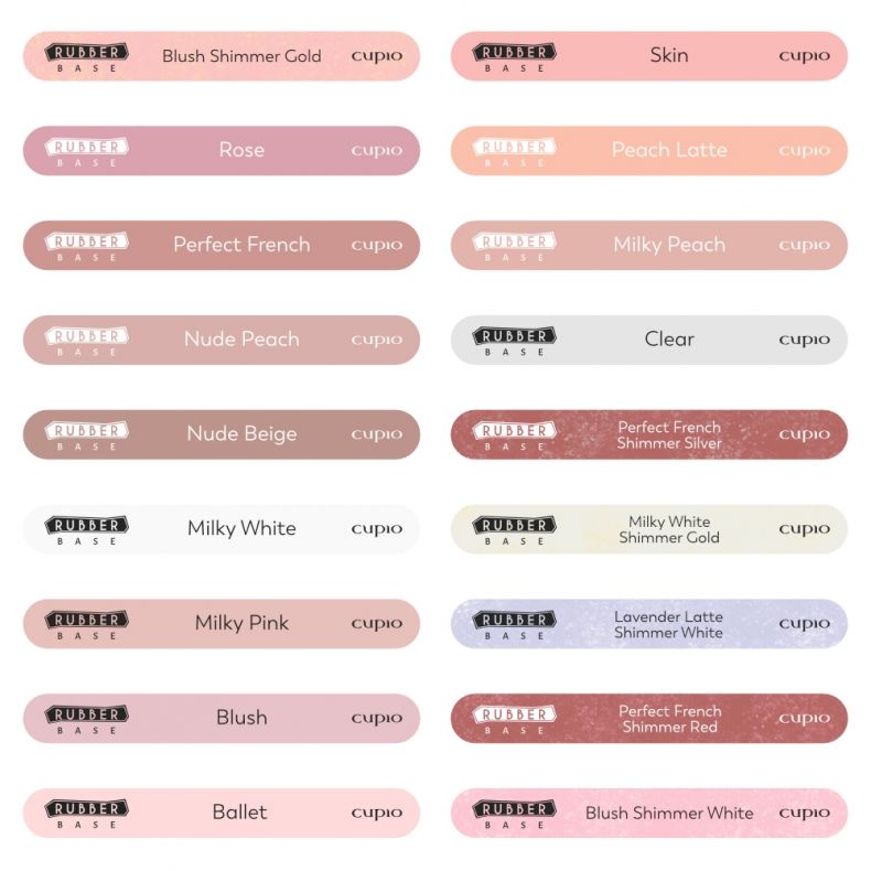 Cupio Aufkleber Set Rubber Base French Collection