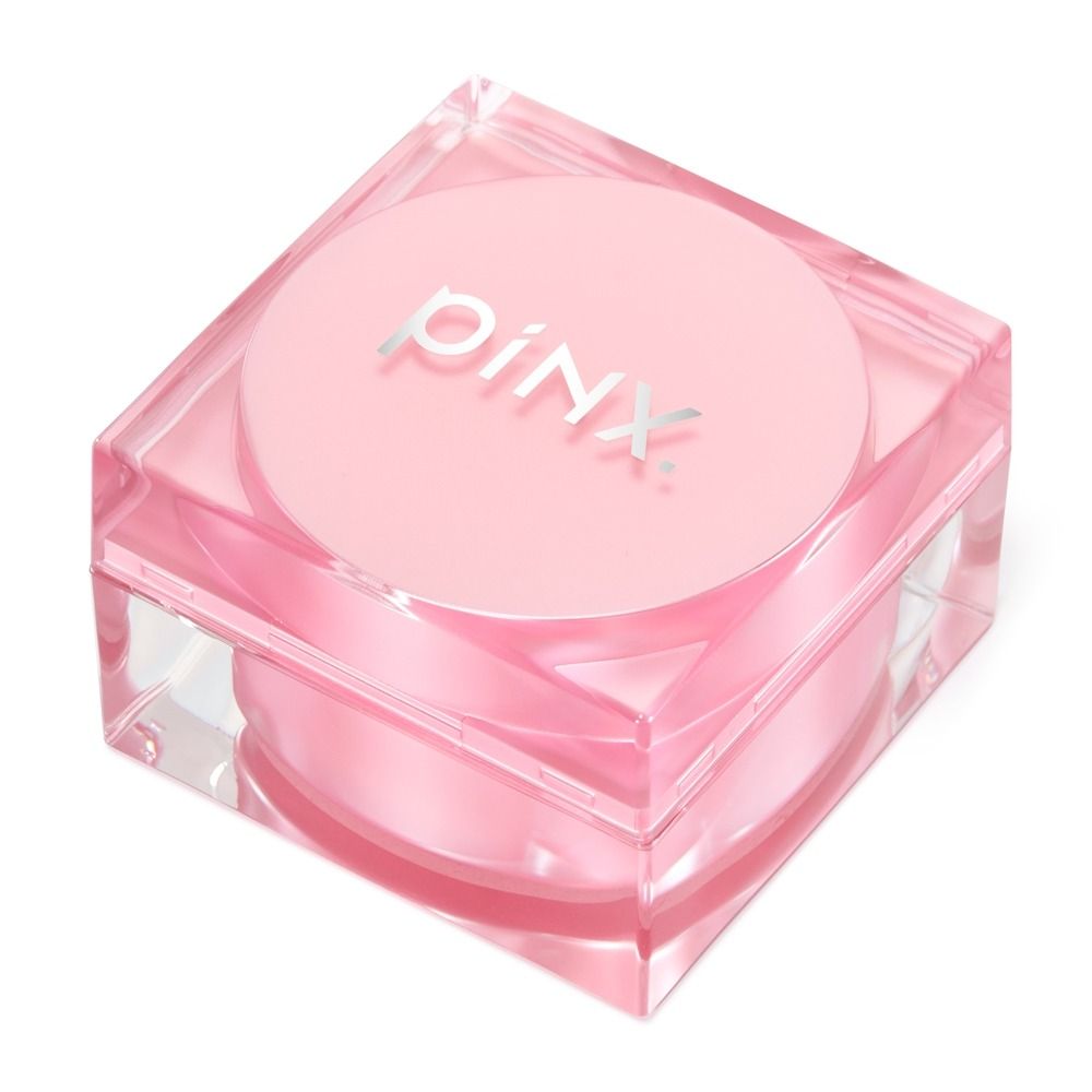 Quadratische rosa PINX Kosmetikdose aus Kunststoff