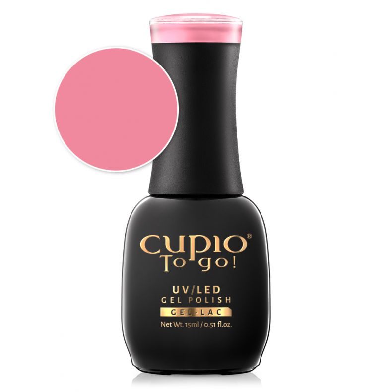 Cupio To Go! UV/LED Gel Polish Flasche mit rosa Nagellack, 15ml