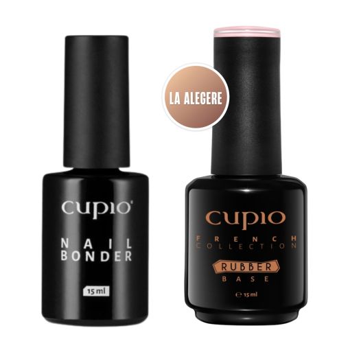Cupio Nail Bonder 15ml und Rubber Base 15ml in La Alegere für perfekte Nagelmodellage