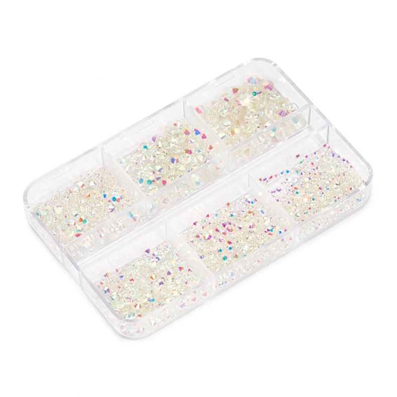 Cupio Nail Art Perlen Set White AB