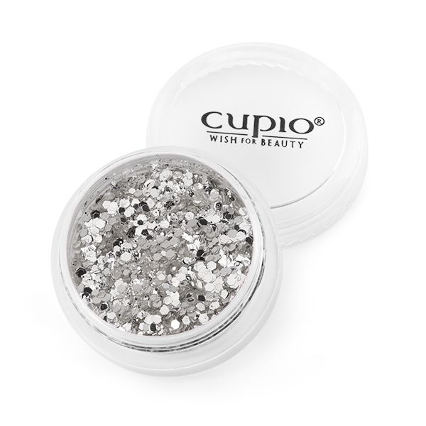 Cupio Maxi Pailletten Silber