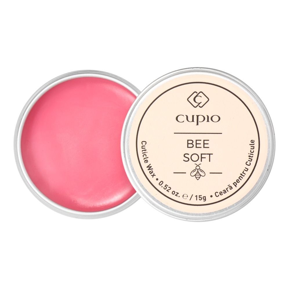 Cupio Bee Soft Nagelhautwachs in rosa Dose, 15g für gesunde Nagelhaut