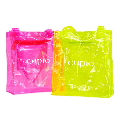 Cupio Strandtasche  Neon Pink/ Green