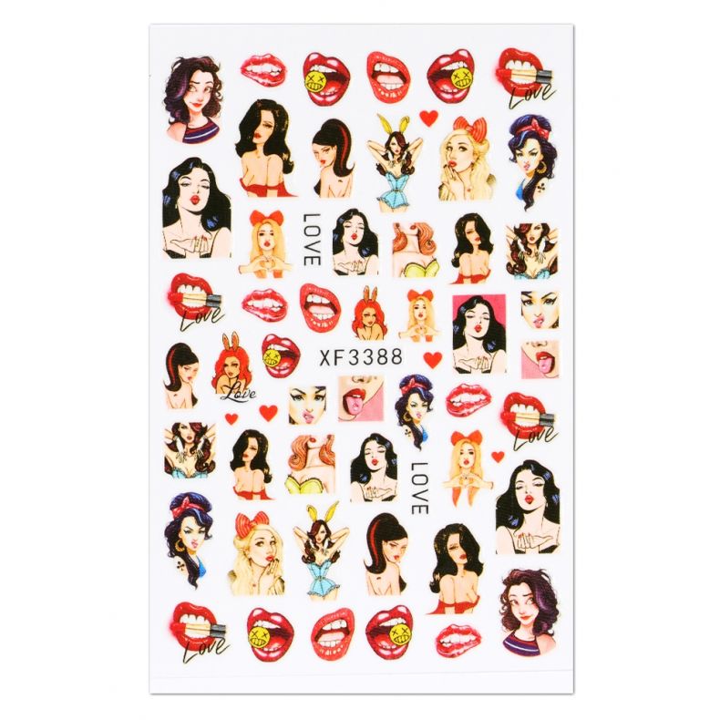 Cupio Nail Art Tattoo Love XF3388