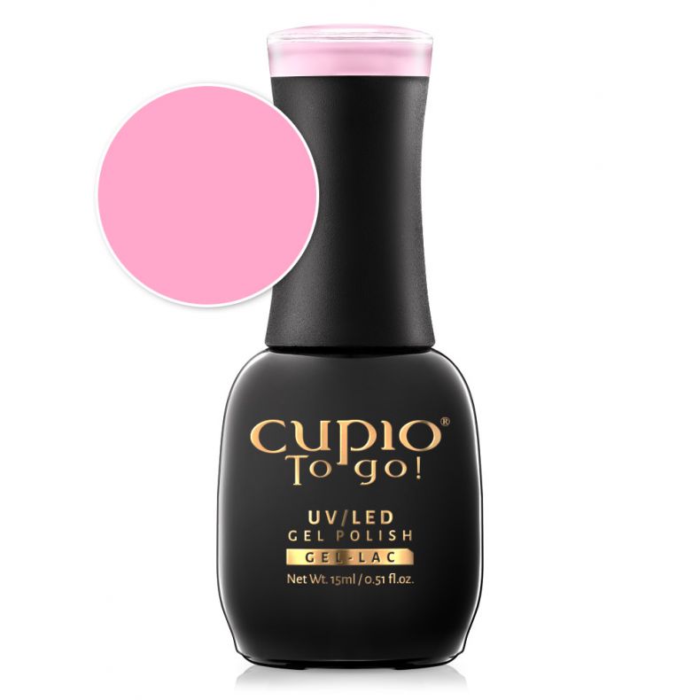 Cupio To go! UV/LED Gel Polish in rosa Farbton, 15ml Flasche