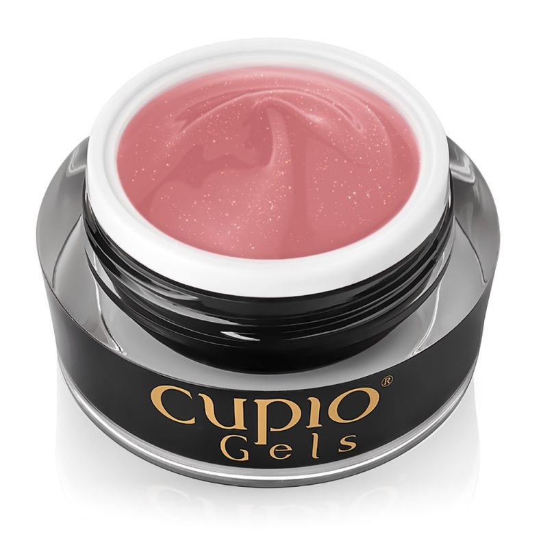 Cupio No File UV Gel - Make-Up Fiber Shimmer Rose 15/30/50ml