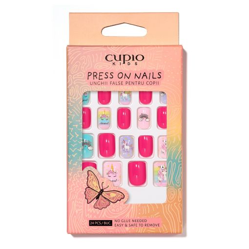 Set künstliche Nägel für Kinder Cupio Kids - Unicorn Dream