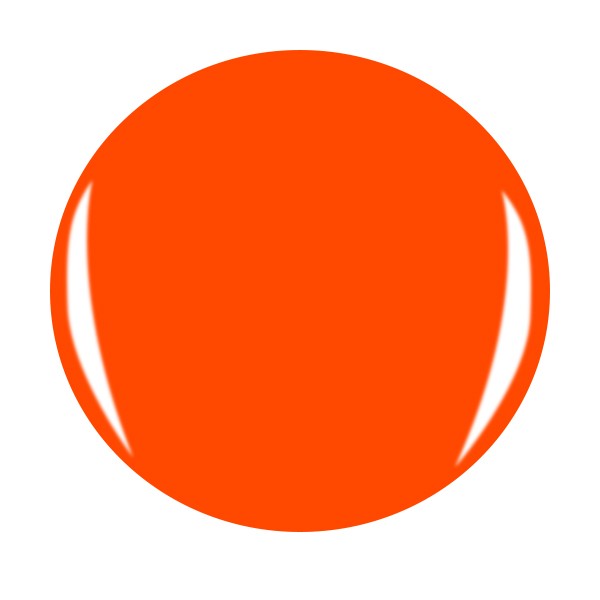 Ein runder, leuchtend orangefarbener Ball auf weißem Hintergrund