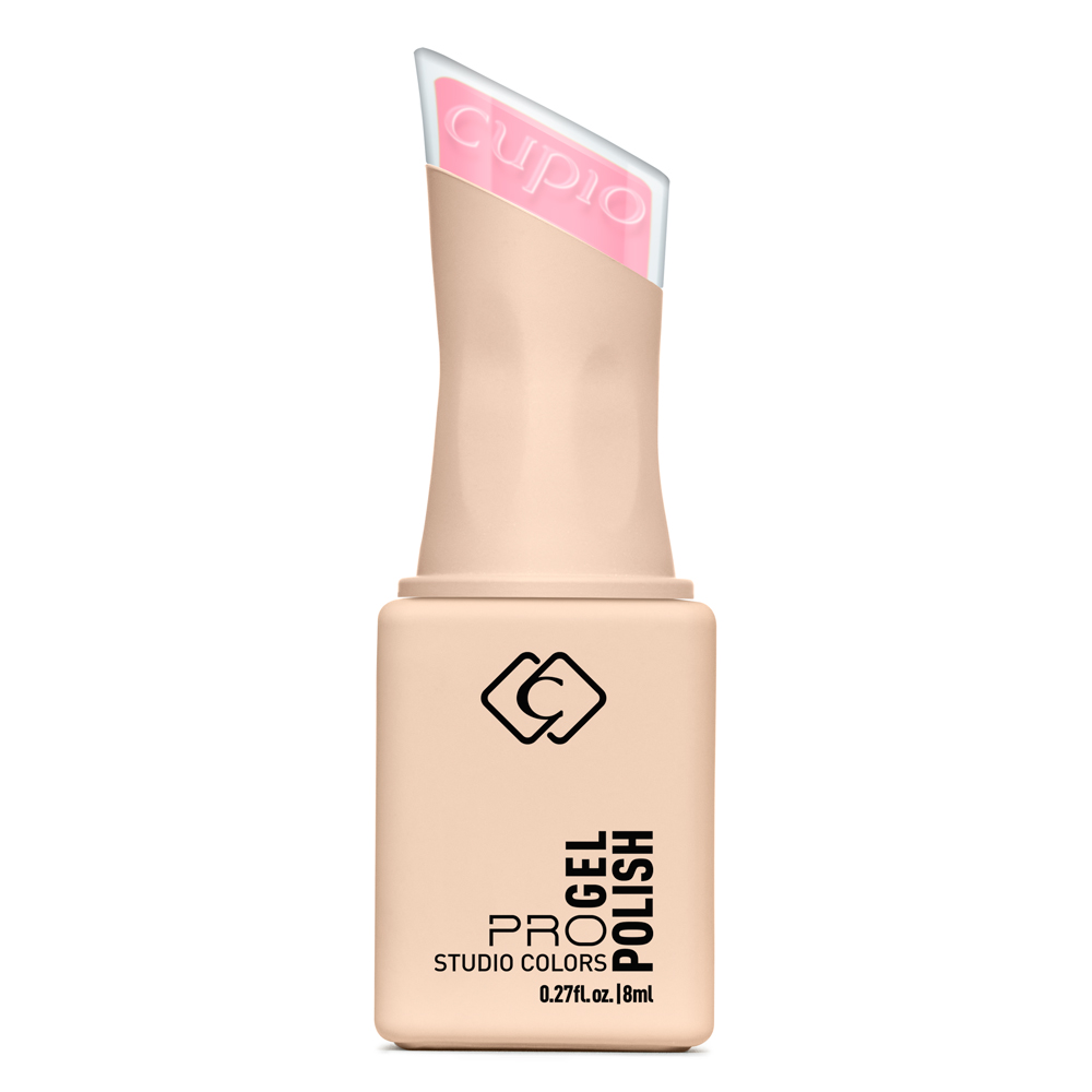 Produktbild von Cupio Gellack PRO Studio Colors Pretty Please 8ml, professionelle Gel-Nagellack-Flasche in zartem Rosa für präzise, brillante Studio-Maniküre