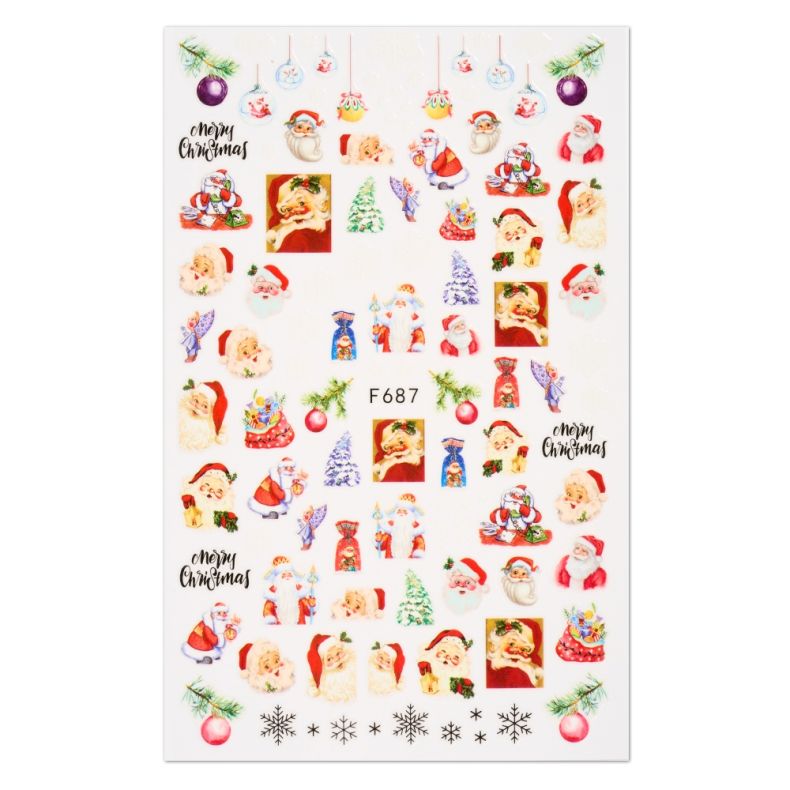 Cupio Winter Nail Art Tattoo F687