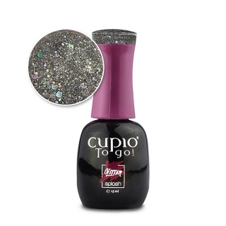 Cupio Gellack Glitter Splash - Crystal Silver 15 ml