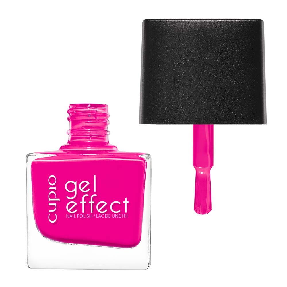 Flasche mit Cupio Gel Effect Nagellack in leuchtendem Pink