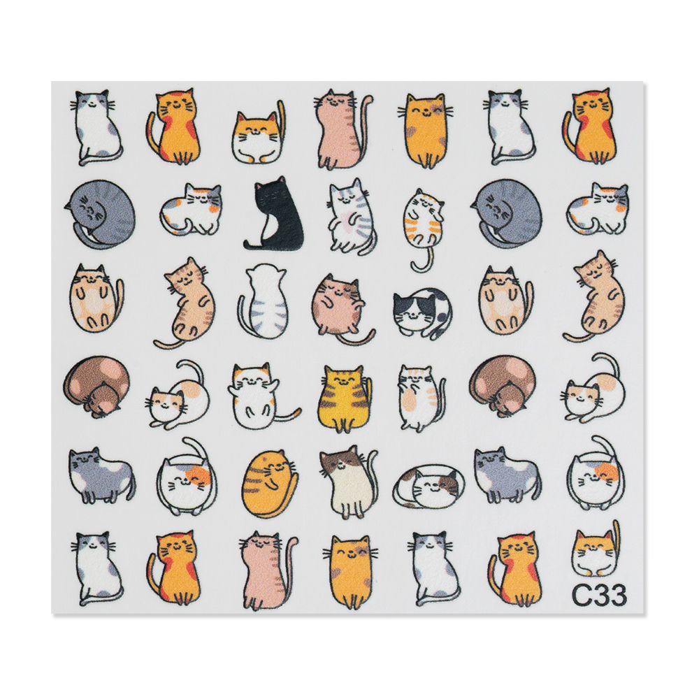 Buntes Muster mit verschiedenen niedlichen Katzenillustrationen