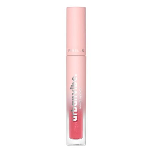 Urban Vibe matte Lippenfarbe in rosa Verpackung