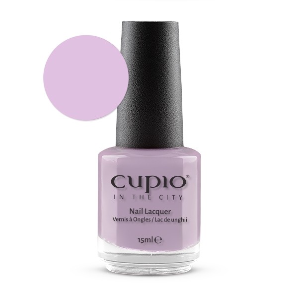 Cupio Nagellack in der Farbe zartes Lila, 15ml Flasche