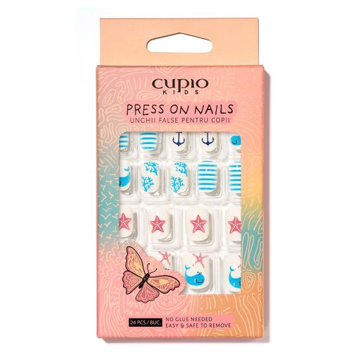 Set künstliche Nägel für Kinder Cupio Kids - Sea Vacation