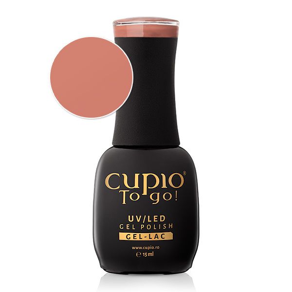 Cupio To Go UV/LED Gel-Lack in rosafarbener Nuance, 15 ml Flasche