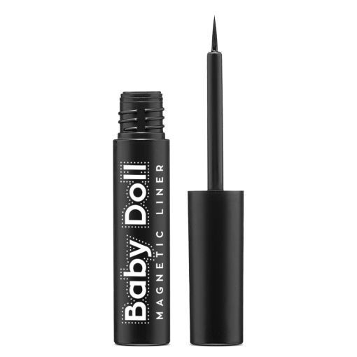 Schwarzer Baby Doll Magnetic Eyeliner geöffnet