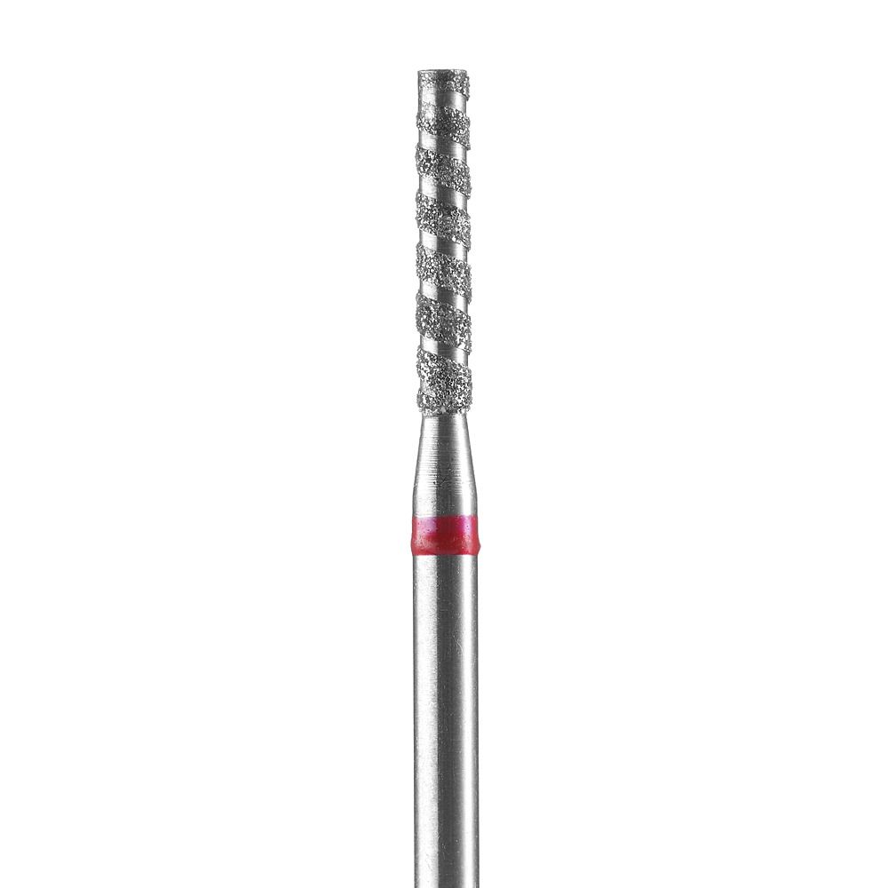Drehfräser mit spiralem Design und roter Markierung für präzise Anwendungsbereiche