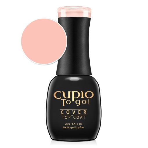 Flasche von Cupio To go! Cover Gel Polish Top Coat in zartem Rosé