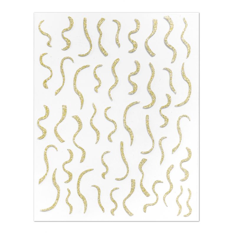 Cupio Sticker für Nägel Glänzendes Gold #14