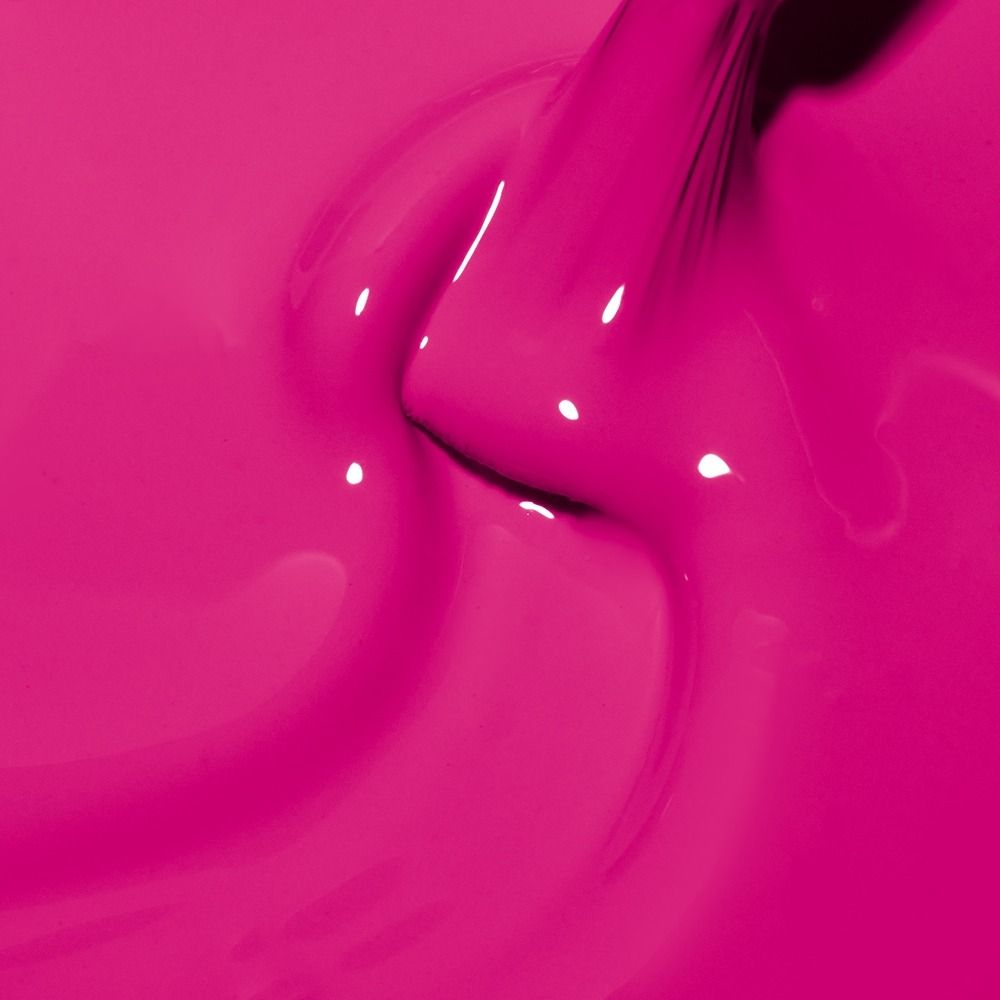 Nahaufnahme von leuchtend pinker Farbe, die sanft verläuft.