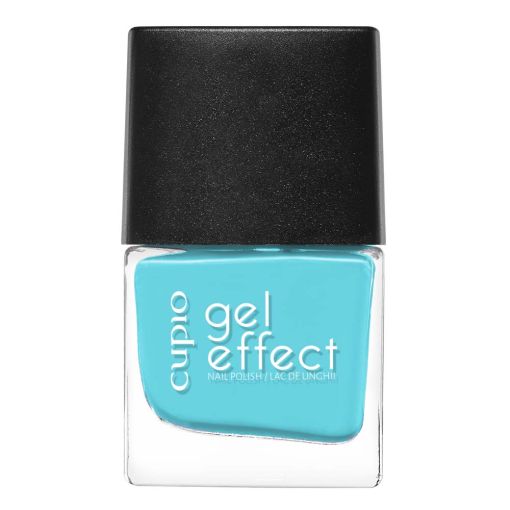 Flasche mit Aqua-blauem Cupio Gel Effect Nagellack