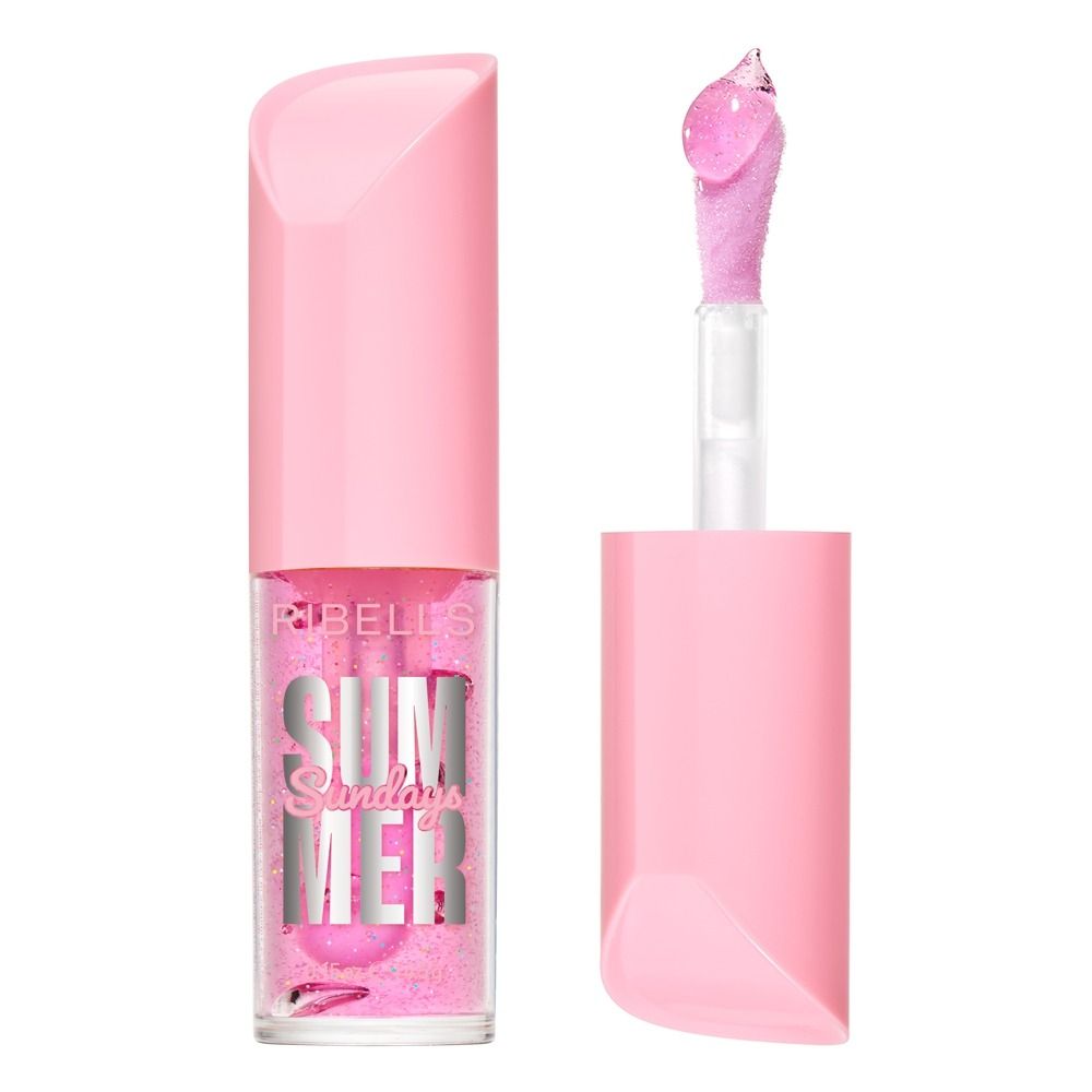 RIBELLES Lippenprodukt Summer Sundays in rosa Verpackung mit Applikator
