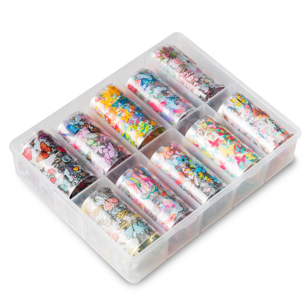 Transfer Folie 10er Set - French Flower