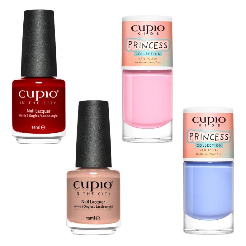 Nagellack in verschiedenen Farben von Cupio, inklusive Rot, Pink und Blau